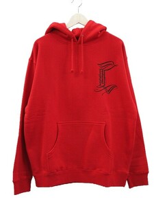 チャレンジャー CHALLENGER プルオーバー パーカー M レッド 赤 WOLF HOODIE 裏起毛 トップス メンズ