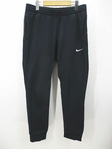  Nike NIKE спорт одежда длинный длина тренировочный брюки-джоггеры L чёрный серия черный талия резина Logo вышивка мужской 