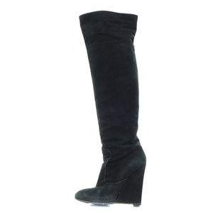  Giuseppe Zanotti design GIUSEPPE ZANOTTI DESIGN knee high boots Wedge sole suede 38 25cm black black /SR33 #SHreti