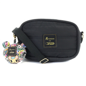 レスポートサック LesportSAC TOKIDOKI チャーム付き ショルダーバッグ ロゴ 黒 ブラック /SR32 ■SH レディース