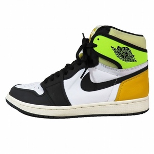 ナイキ NIKE エア ジョーダン 1 レトロ ハイ ホワイト/ブラック/ボルト 555088-118 AIR JORDAN 1 RETRO HIGH OG WHITE/BLACK-VOLT