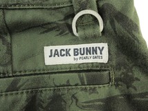 Jack Bunny ジャックバニー スカート ゴルフウエア ミニ丈 台形 総柄 カーキ size150 QQQ レディース_画像4