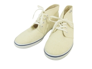 バンズ VANS スニーカー シューズ ミッドカット 無地 シンプル キャンバス オフホワイト 493813-0002 size24.5cm QQQ レディース