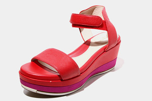 23cm GRAND AMBITION Grand Anne bishonCOLE HAAN Cole Haan Wedge ремешок сандалии 6B красный W18224 /** женский 