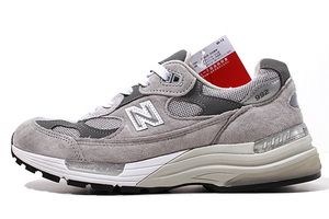 26.5cm NEW BALANCE ニューバランス M992GR 992 'Gray' スニーカー グレー US8.5 USA製 /● メンズ