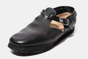 25cm foot the coacher フットザコーチャー T-STRAP SHOES Tストラップ シューズ サンダル 7 BLACK ブラック FTC2112005 /◆ メンズ