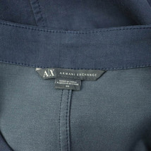 アルマーニエクスチェンジ A/X ARMANI EXCHANGE ジップアップワンピース ミニ 七分袖 ハーフジップ 00 紺 ネイビー /MY ■OS レディース_画像3