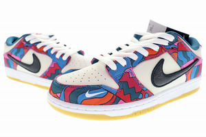 未使用品 ナイキ エスビー NIKE SB DUNK LOW PRO QS PARRA 2021 27.5cm ABSTRACT ART DH7695-600 ダンク ロー プロ パラ パーラ コラボ 240