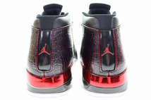 ナイキ NIKE AIR JORDAN 17 ＋ RETRO BLACK 2016 26cm BULLS 832816-001 エア ジョーダン XVII + プラス レトロ ブラック ブルズ 黒 240514_画像4