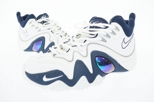 ナイキ NIKE 2005年製 AIR ZOOM FLIGHT FIVE B エア ズーム フライト ファイブ スニーカー 624055-141 28 ホワイト ネイビー ブランド古着