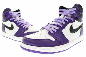 ナイキ NIKE AIR JORDAN 1 RETRO HIGH OG COURT PURPLE 2020 27.5cm 555088-500 エア ジョーダン I レトロ ハイ コート パープル 紫 240530