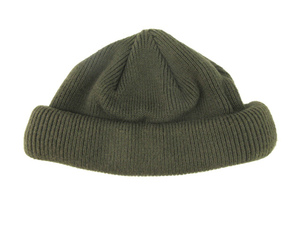 ラカル RACAL ニットキャップ ビー二ー ニット帽 コットン 帽子 カーキ グリーン 緑 メンズ