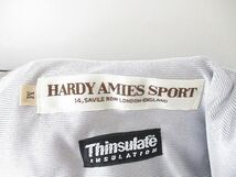 ハーディエイミス HARDY AMIES SPORT ベスト ジャケット M 黒系 ブラック 刺繍 ジップアップ 裏地 レディース_画像3