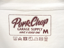 PORK CHOP GARAGE SUPPLY ポークチョップ ロゴバックプリント ロンT M ホワイト 長袖 カットソー トップス メンズ_画像3