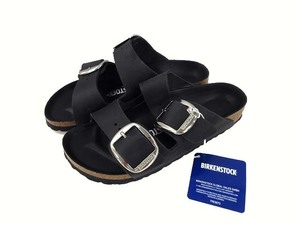 ビルケンシュトック BIRKENSTOCK アリゾナ ビッグバックル Arizona サンダル オイルドレザー ブラック ナローフィット 36