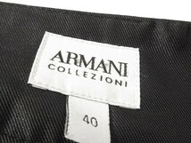 アルマーニ コレツィオーニ ARMANI COLLEZIONI タイト スカート エンボスジャガード 40 ブルー ブラック 青 黒 ボトムス レディース_画像4