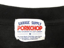 PORK CHOP GARAGE SUPPLY ポークチョップ プリント ロングスリーブ Tシャツ M ブラック ロンT 長袖 カットソー トップス_画像3