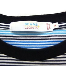 ビームスライツ BEAMS Lights ボーダー Tシャツ カットソー 丸首 コットン 綿 M マルチカラー /FT43 メンズ_画像3