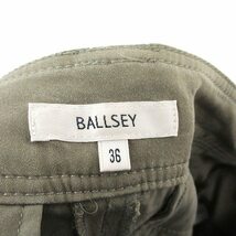 ボールジー BALLSEY トゥモローランド カーゴパンツ ギャザー シンプル 36 カーキ /KT15 レディース_画像3