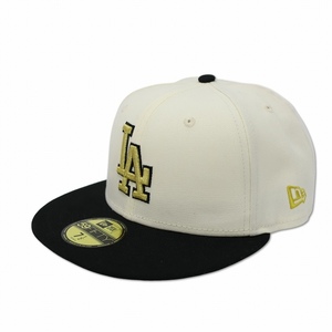 ニューエラ NEW ERA 59FIFTY 50TH ANNIVERSARY LA ドジャース キャップ 帽子 7 1/2(59.6cm) ベージュ