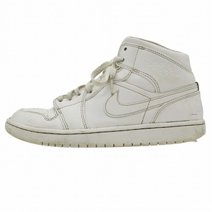 2022年 ナイキ NIKE AIR JORDAN 1 MID Triple White エアジョーダン1 ミッド トリプルホワイト スニーカー 554724-136 ミドルカット