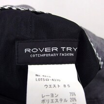 ローバートライ ROVER TRY スラックス パンツ シンプル ストレッチ ウエスト85 グレー 灰 /HT28 メンズ_画像3