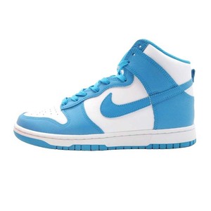 極美品 22SS ナイキ NIKE DUNK HI RETRO Championship Blue LASER BLUE ダンク ハイ レトロ スニーカー DD1399-400 レーサーブルー