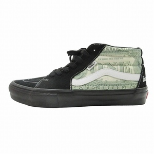 極美品 23SS シュプリーム × バンズ SUPREME × VANS Dollar Skate Grosso Mid Bill Black ドル スケート グロッソ ミッド スニーカー