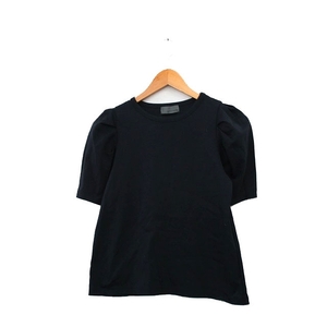 アンクレイヴ uncrave カットソー Tシャツ 五分袖 コットン シンプル 1 ネイビー 紺 /KT33 レディース