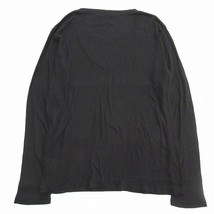 ラウンジリザード LOUNGE LIZARD Vネック ニット セーター カットソー 無地 長袖 サイズ3 黒 ブラック メンズ_画像2