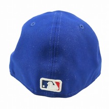 ニューエラ NEW ERA 59FIFTY MLB ロサンゼルス ドジャース LOS ANGELES DODGERS キャップ 野球帽 帽子 ロゴ 刺繍 56.8cm ブルー/1 メンズ_画像4