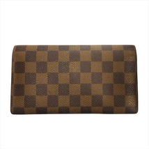 ルイヴィトン LOUIS VUITTON 90's ダミエ ポルトフォイユ サラ 二折り 長財布 ロングウォレット ヴィンテージ ブラウン レディース メンズ_画像2