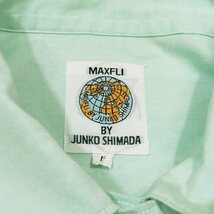 ジュンコシマダ MAXFLI BY JUNKO SHIMADA プルオーバー シャツ ブラウス 長袖 ワンポイント 刺繍 F ミントグリーン/7▲B4 レディース_画像7