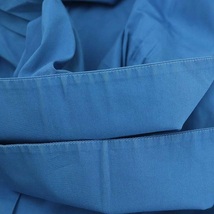 サルヴァトーレフェラガモ Salvatore Ferragamo コットン ダブルカラーシャツ ボタンダウン 長袖 42 青 ブルー /HK ■OS レディース_画像8