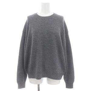  Adore ADORE Bay Be alpaca asimeto Lee Hem knitted pull over sweater long sleeve 38 gray /DF #OS lady's 