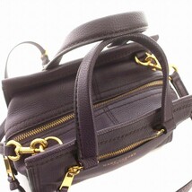 マークジェイコブス MARC JACOBS ショルダーバッグ 2way ハンドバッグ レザー 紫 パープル /☆G レディース_画像6