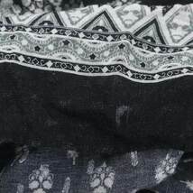 サラマリカ Sara Mallika エスニックプリントスカート フレア ロング 黒 白 ブラック ホワイト /HK ■OS レディース_画像9