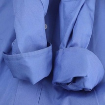 ブラミンク BLAMINK 22AW コットン レギュラーカラーシャツ 長袖 オーバーサイズ 36 青 ブルー /ES ■OS レディース_画像6
