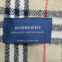 バーバリー ロンドン BURBERRY LONDON 英国製 ウール ダッフルコート アウター ノバチェック裏地 ダークネイビー サイズS メンズ ?C4_画像3