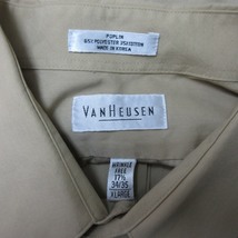 ヴァンヒューゼン VAN HEUSEN シャツ 長袖 ベージュ XL ｋ219 0511 メンズ_画像3