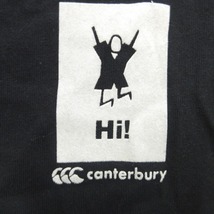 カンタベリー CANTERBURY HAKA WARCRY ハカ プリント Tシャツ カットソー ロゴ L 黒 ブラック メンズ_画像3