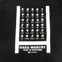 カンタベリー CANTERBURY HAKA WARCRY ハカ プリント Tシャツ カットソー ロゴ L 黒 ブラック メンズ_画像4