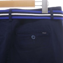 ポロ ラルフローレン POLO RALPH LAUREN コットン ロングパンツ テーパード ストレッチ ベルト付き 18 紺 ネイビー /HK ■OS キッズ_画像7