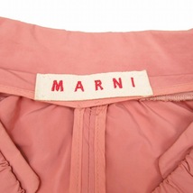 マルニ MARNI オーバーサイズ 薄手 ナイロンコート ボタンレス オープンフロント 羽織 ジャケット ブルゾン 40 ピンク/レディース_画像5