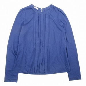 マルニ MARNI フロントタック 長袖 シャツ プルオーバー ブラウス カットソー Tシャツ 40 紺 ネイビー 13aw/レディース