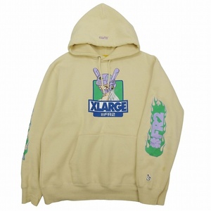 21AW エフアールツー × エクストララージ FR2 FXXKING RABBITS × X-LARGE バイカーガール プリント フーディー パーカー