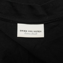 ドリスヴァンノッテン DRIES VAN NOTEN Vネック ボックスシルエット Tシャツ 半袖 無地 カットソー Extra Small 黒 ブラック_画像4