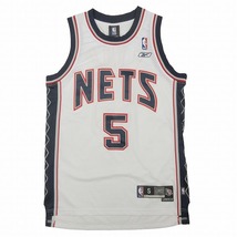 美品 リーボック Reebok NBA Brooklyn Nets ニュージャージー・ネッツ ジェイソン・キッド メッシュ ユニフォーム トップス ノースリーブ S_画像1