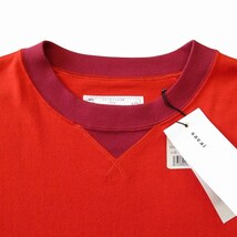 未使用品 17SS サカイ sacai コットン カシミヤ 半袖 ニット セーター カットソー 17-01255M サイズ1 赤 レッド メンズ_画像3