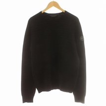 カナダグース CANADA GOOSE BLACK LABEL CONWAY CREW NECK SWEATER ニット ウール混 セーター 長袖 L 黒_画像1